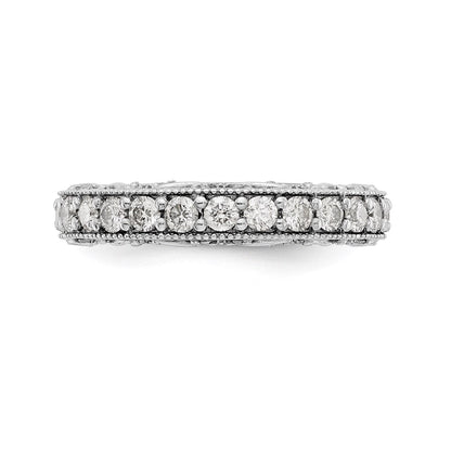 14K Weißgold Diamantring