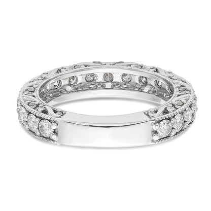 14K Weißgold Diamantring