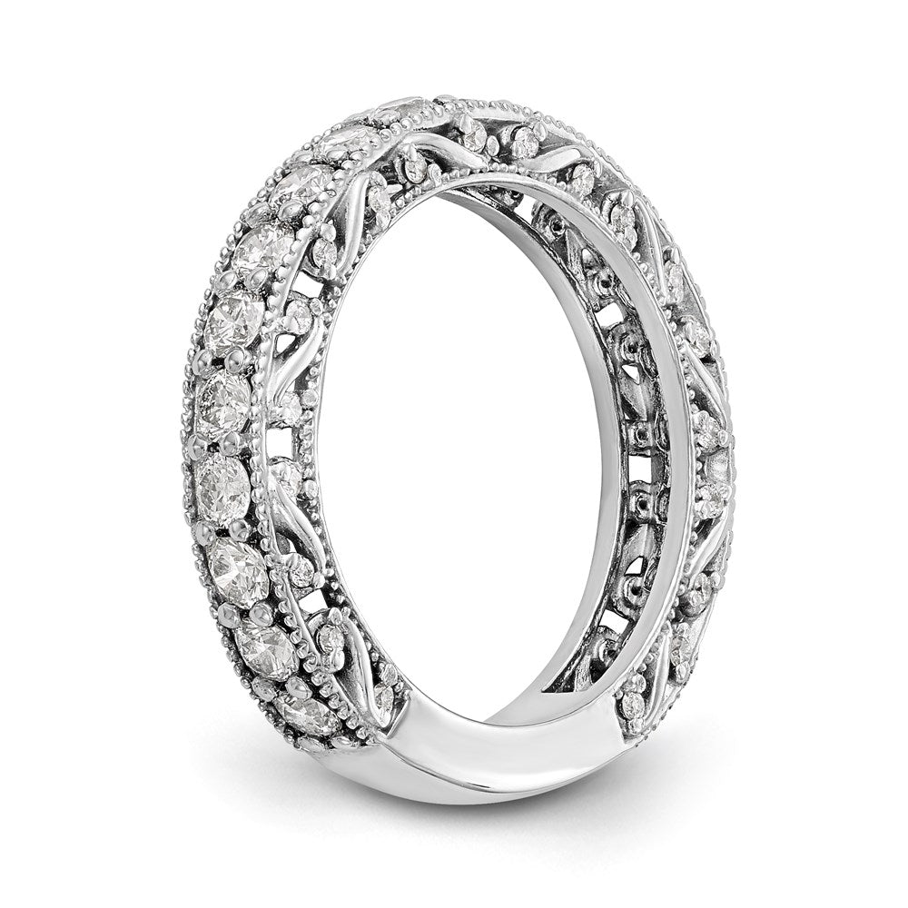14K Weißgold Diamantring