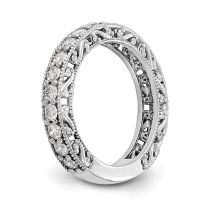 14K Weißgold Diamantring