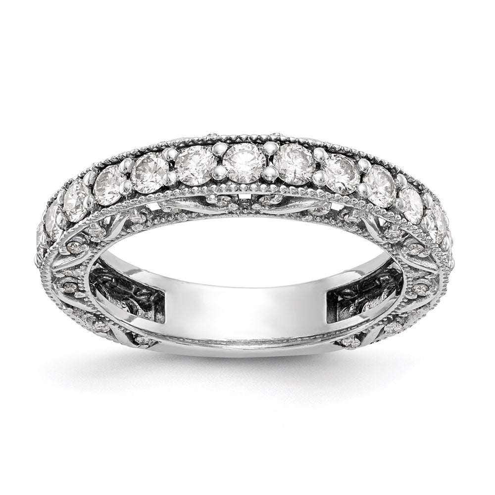 14K Weißgold Diamantring
