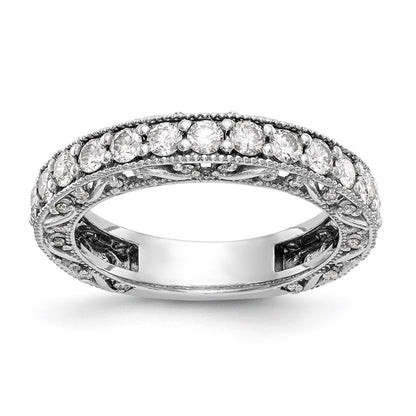 14K Weißgold Diamantring