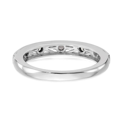 14K Weißgold Ehering mit natürlichem Diamant