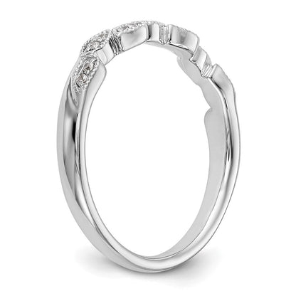 Ehering aus 14K Weißgold mit natürlichen Diamanten