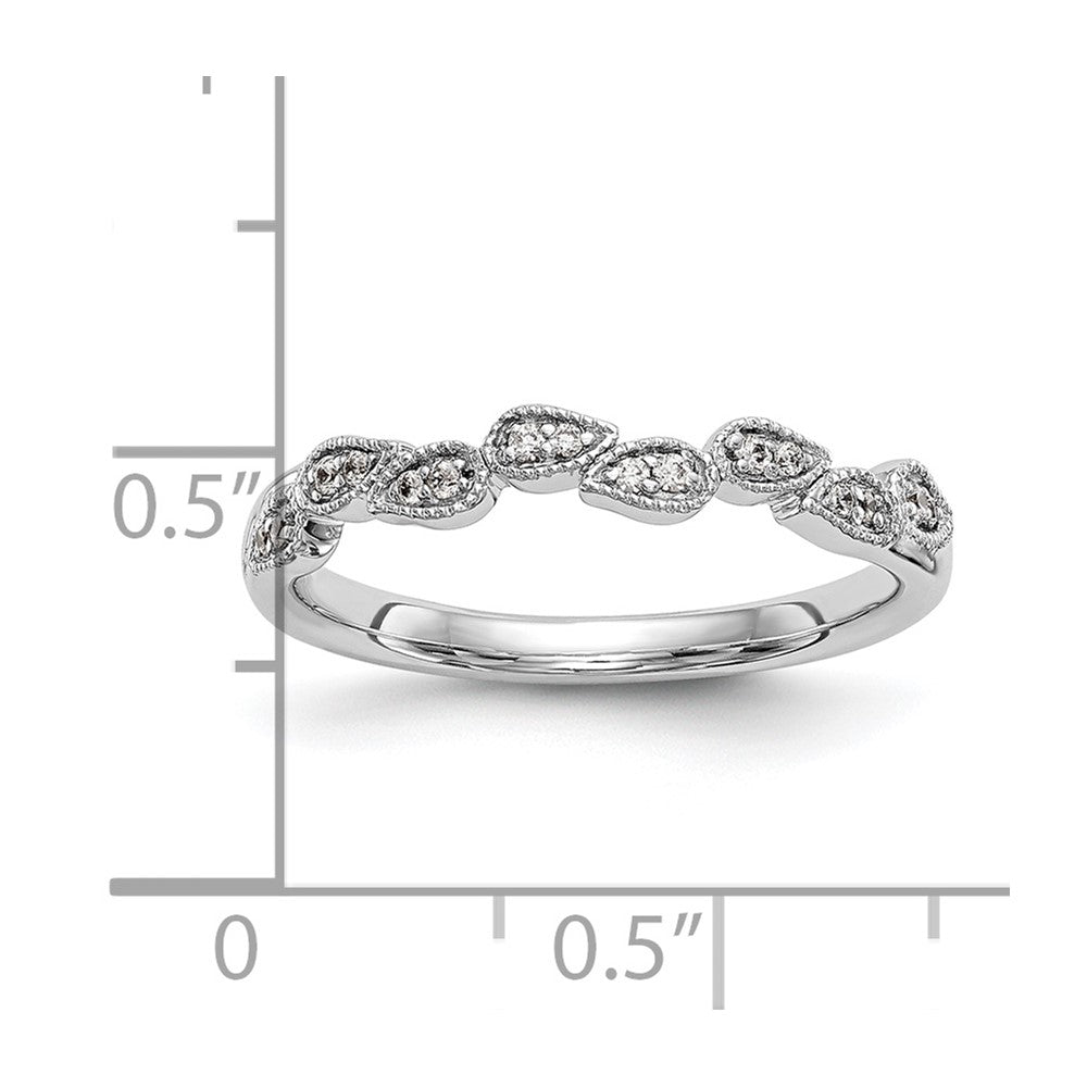 Ehering aus 14K Weißgold mit natürlichen Diamanten