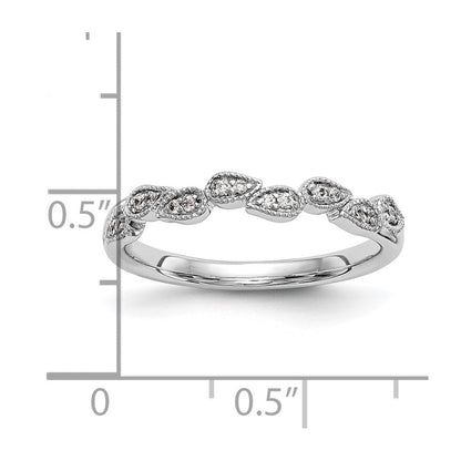 Ehering aus 14K Weißgold mit natürlichen Diamanten