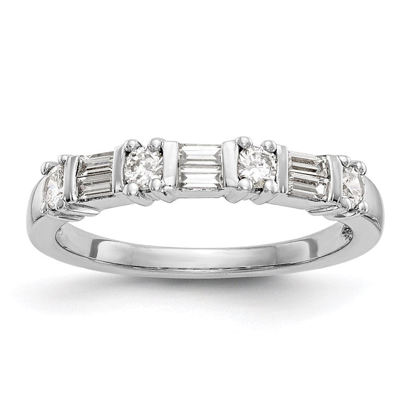 14K Gelbgold Ehering mit echten Diamanten