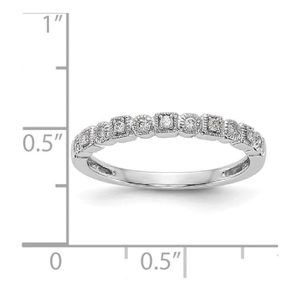 14K Weißgold Diamant-Ring