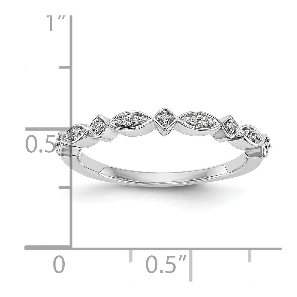 14K Weißgold Ehering mit natürlichen Diamanten