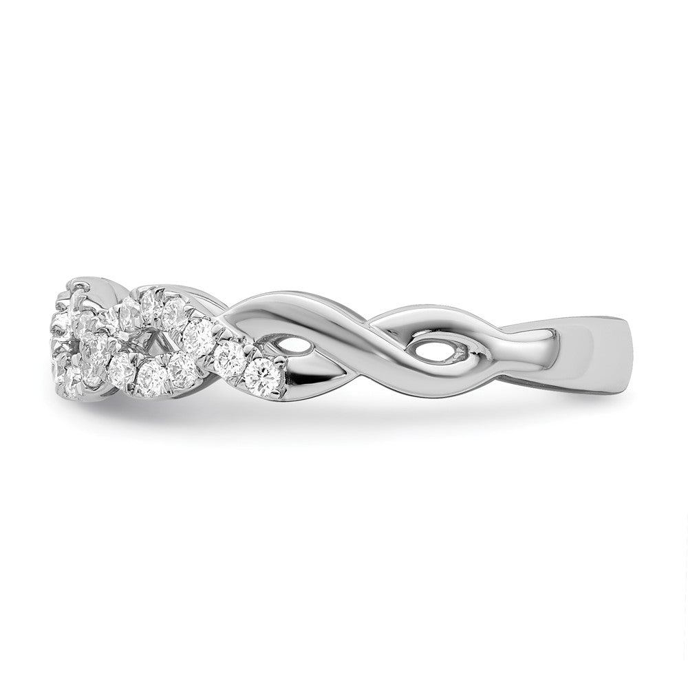 14K Weißgold True Origin 1/3 Karat Im Labor Gezüchtet Diamant Vs D E F Intertwined Ring