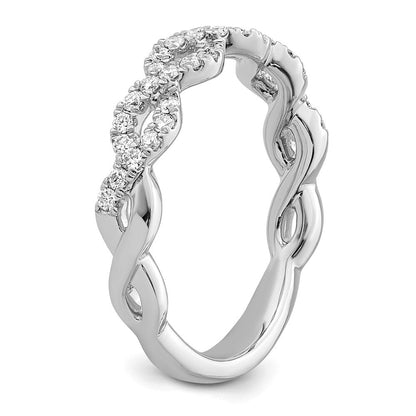 14K Weißgold True Origin 1/3 Karat Im Labor Gezüchtet Diamant Vs D E F Intertwined Ring