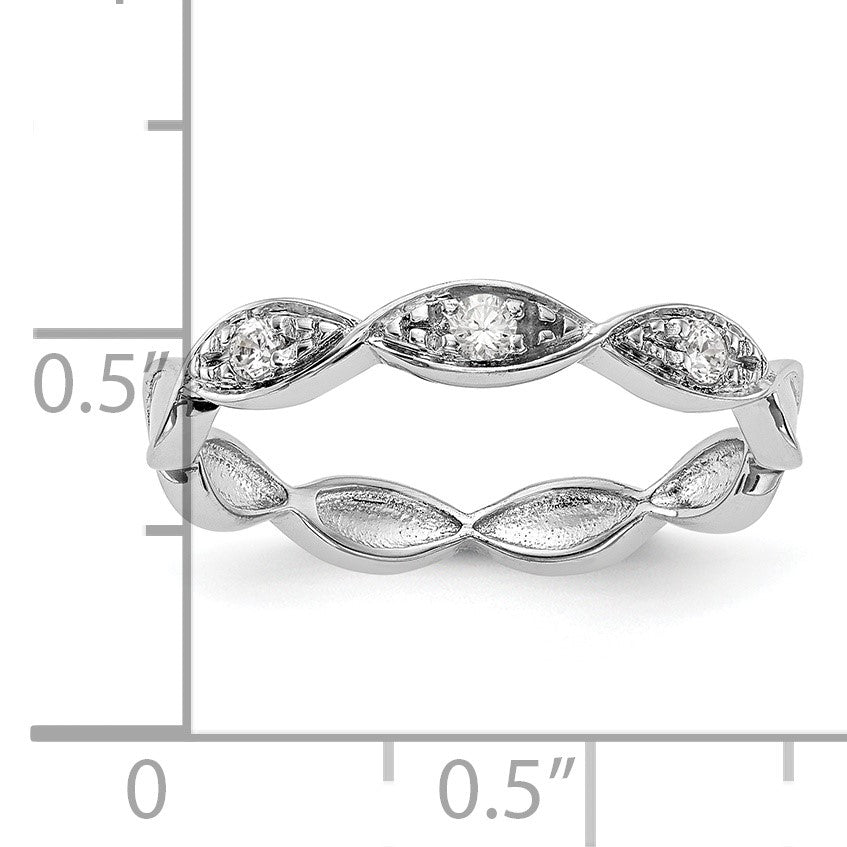 14K Weißgold Ehering mit natürlichen Diamanten