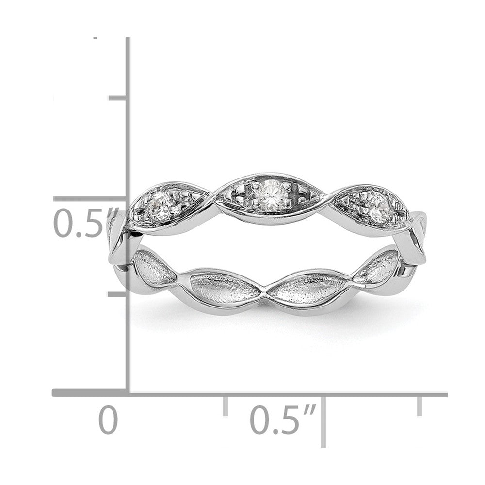 14K Weißgold Herren-Ehering mit natürlichen Diamanten 0,105 ct
