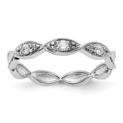 14K Weißgold Ehering mit natürlichen Diamanten