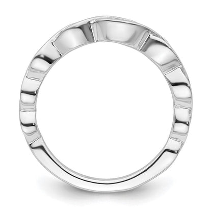 14K Weißgold Ehering mit natürlichen Diamanten