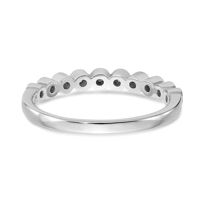 14K Weißgold Ehering für Damen mit natürlichen Diamanten, 0,1 ct Gesamtgewicht