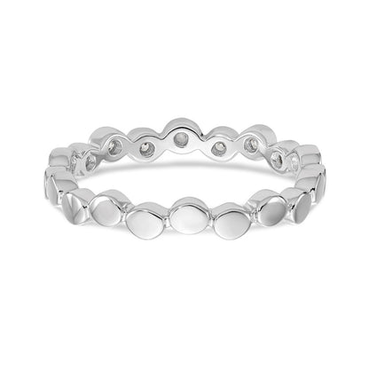 14K Weißgold Diamantring