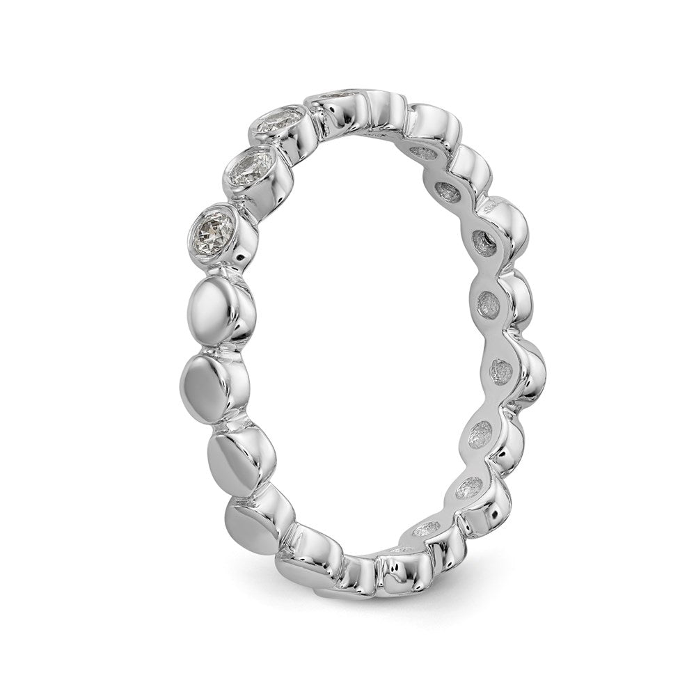14K Weißgold Diamantring