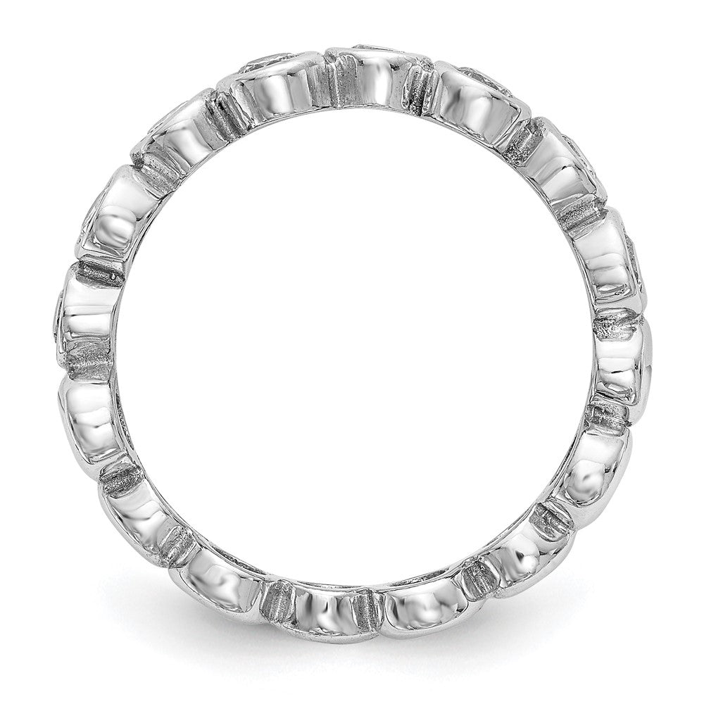 Diamantring aus 14K Weißgold