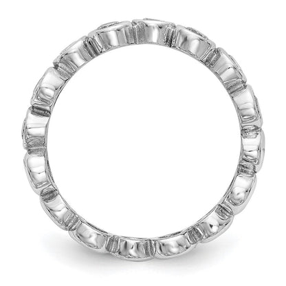 Diamantring aus 14K Weißgold