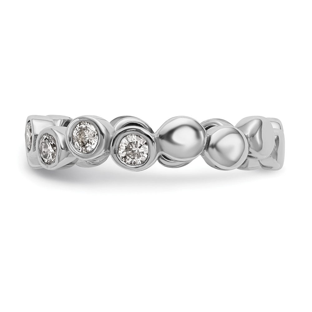 Diamantring aus 14K Weißgold