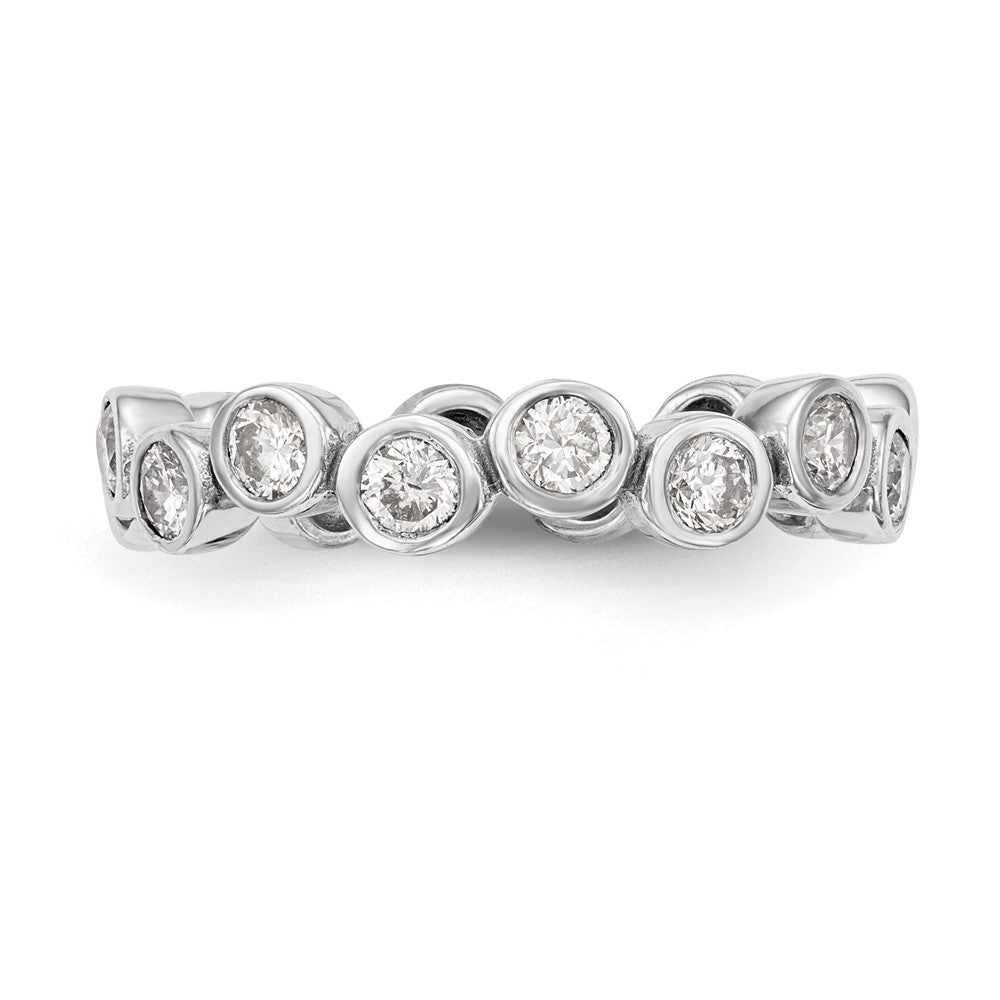 Diamantring aus 14K Weißgold