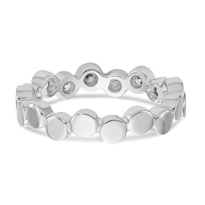 Diamantring aus 14K Weißgold