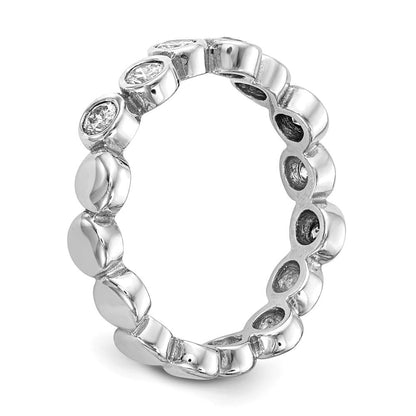 Diamantring aus 14K Weißgold