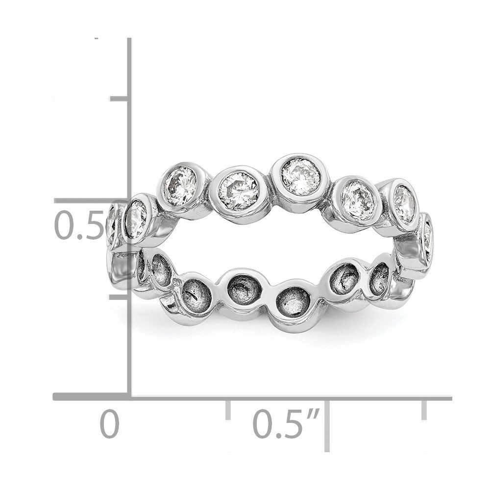 Diamantring aus 14K Weißgold