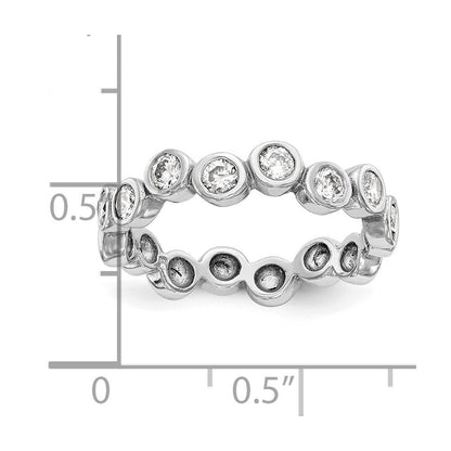 Diamantring aus 14K Weißgold