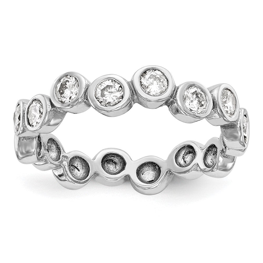 Diamantring aus 14K Weißgold