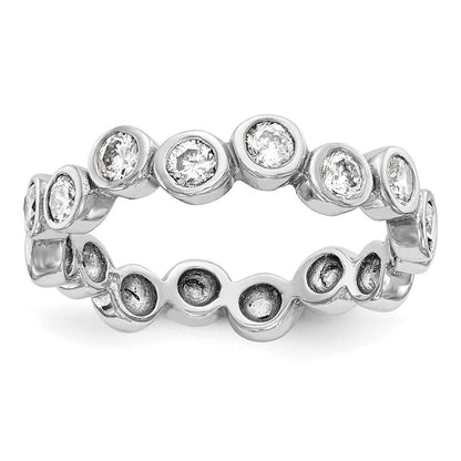 Diamantring aus 14K Weißgold