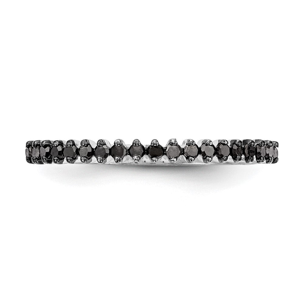 14K Weißgold Blau Diamant Ring