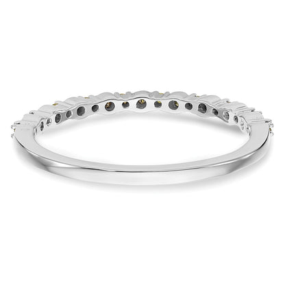 14K Weißgold Gelb Diamant Ring