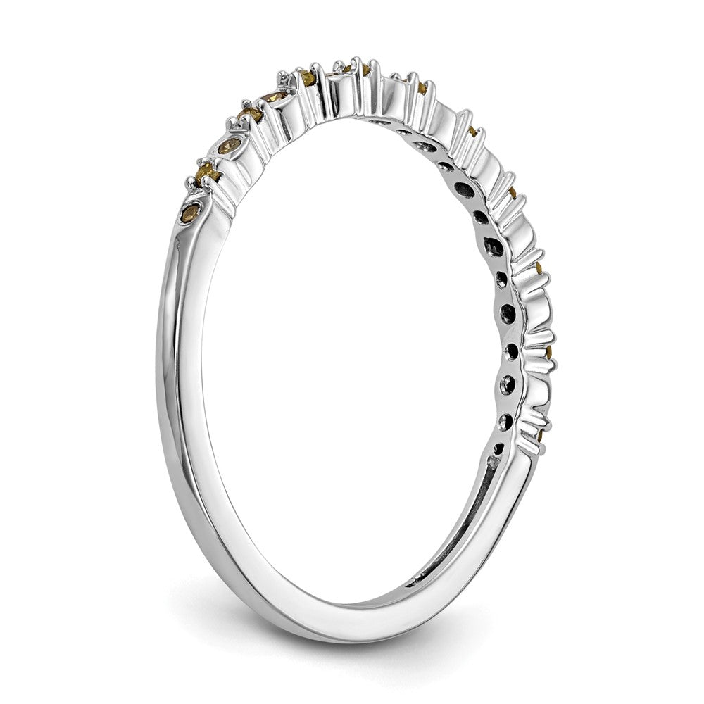 14K Weißgold Gelb Diamant Ring