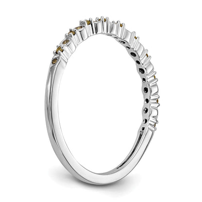 14K Weißgold Gelb Diamant Ring
