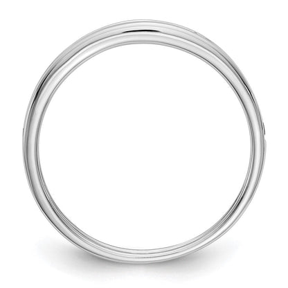 14K Weißgold Ring mit schwarzen und weißen natürlichen Diamanten