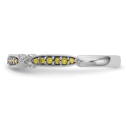 14K Weißgold Gelb Diamant Ehering Ring