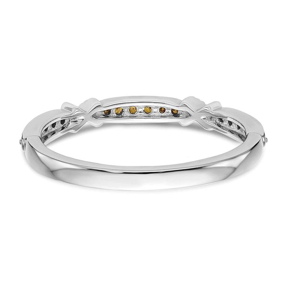 14K Weißgold Gelb Diamant Ehering Ring