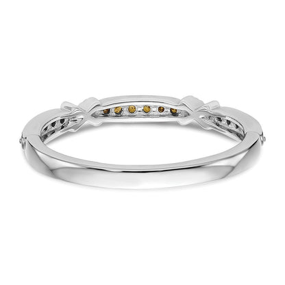 14K Weißgold Gelb Diamant Ehering Ring