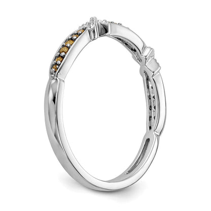14K Weißgold Gelb Diamant Ehering Ring
