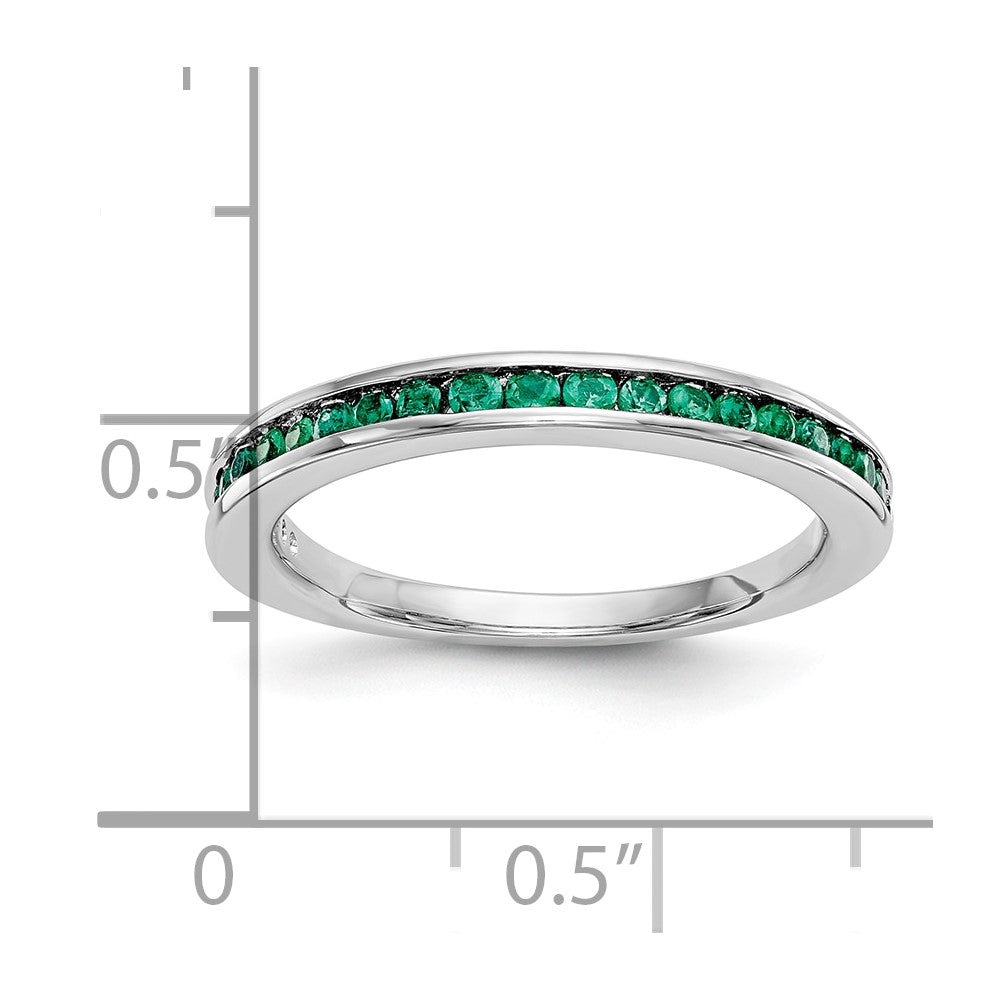 10K Weißgold 10K Smaragd Ring