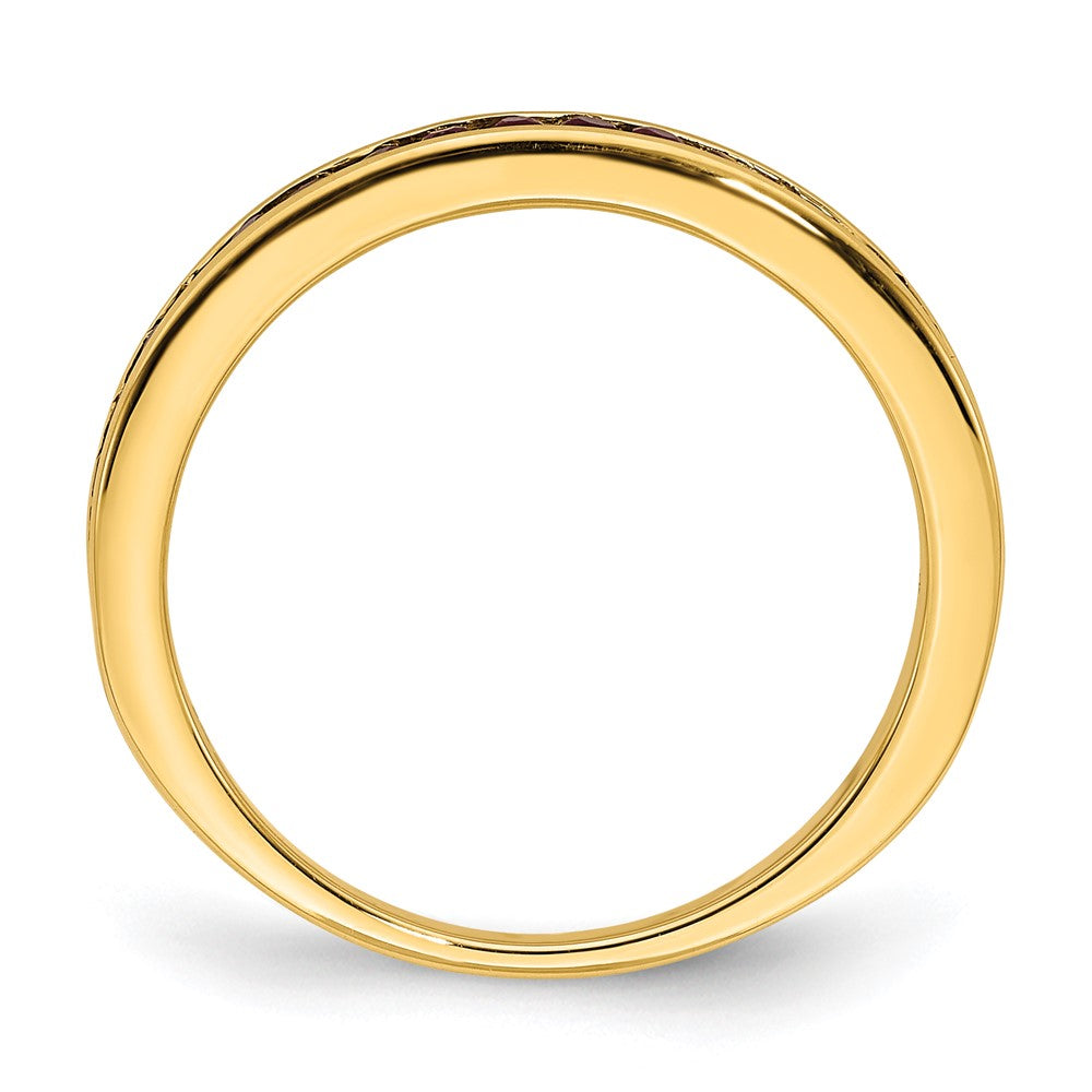 14K Gelbgold Rubin-Ring