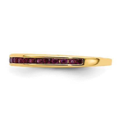 14K Gelbgold Rubin-Ring