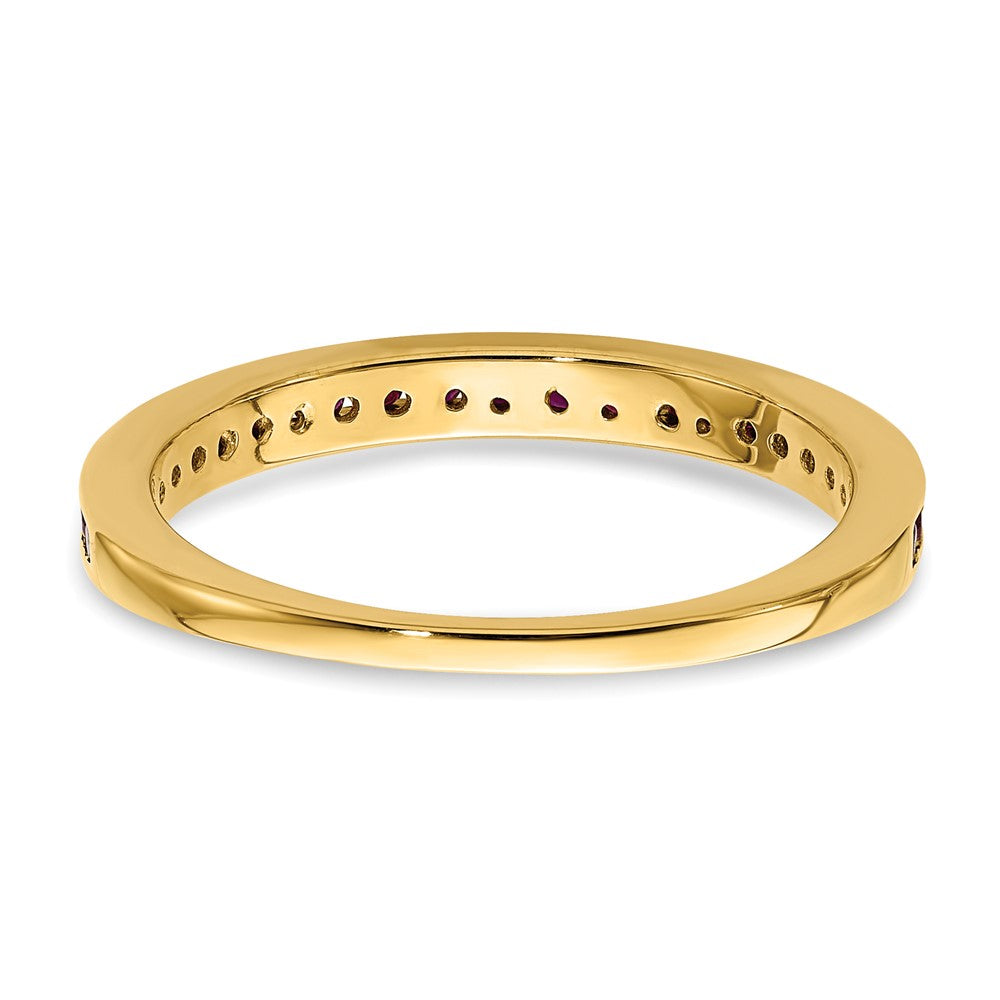 14K Gelbgold Rubin-Ring
