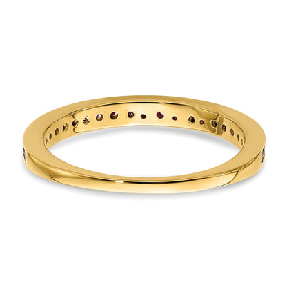 14K Gelbgold Rubin-Ring