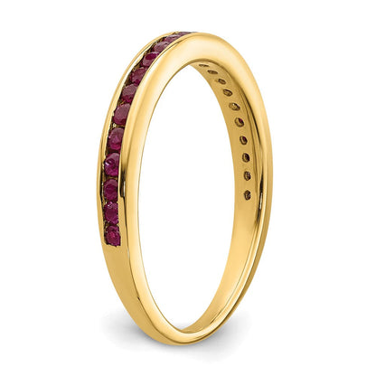 14K Gelbgold Rubin-Ring