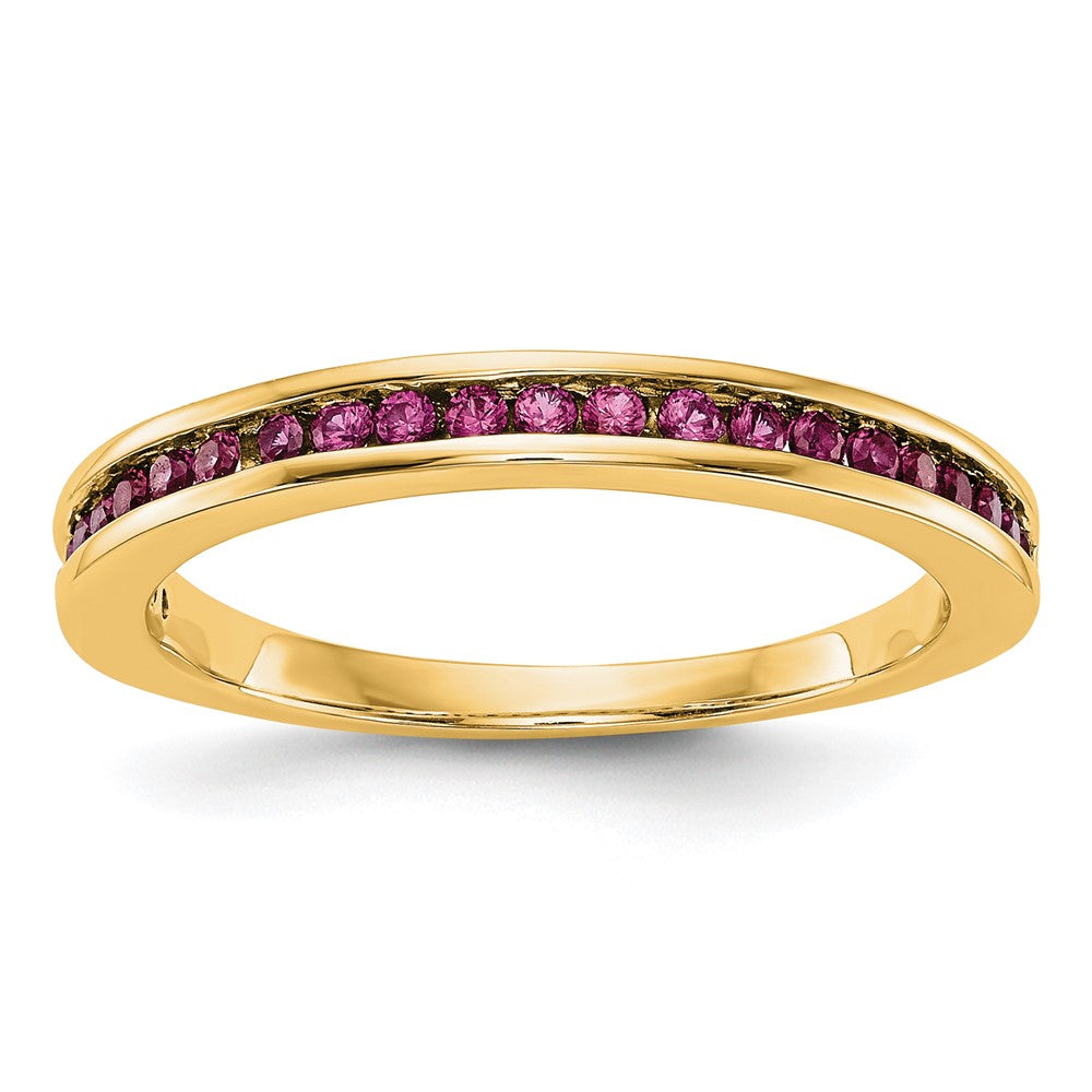 14K Gelbgold Rubin-Ring
