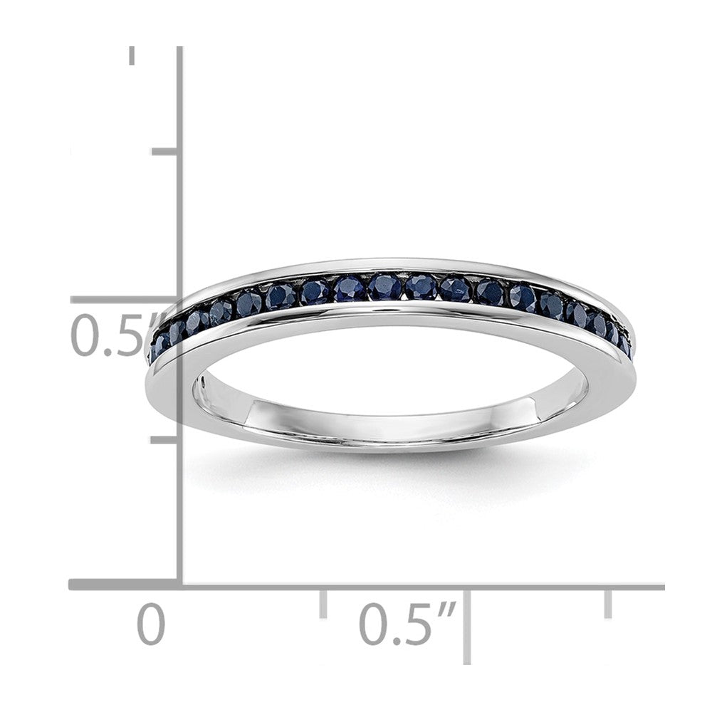 10K Weißgold 10K Saphir Ring