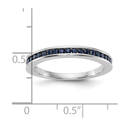 10K Weißgold 10K Saphir Ring